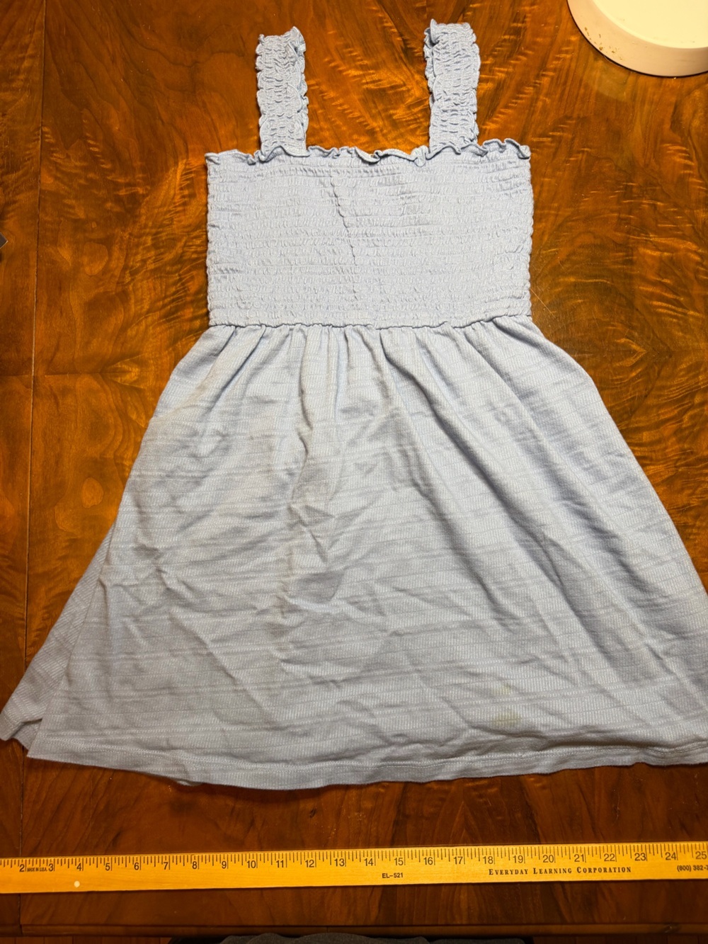 Roxy S Periwinkle Blue Smocked Sundress | Ruffle Strap | Flowy A-Line